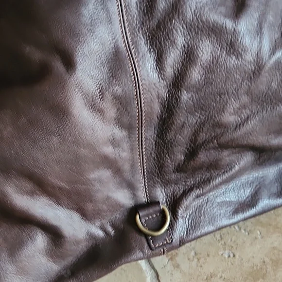 Sundance Made In Italy Brown Leather Shoulder Bag - Picture 10 of 12